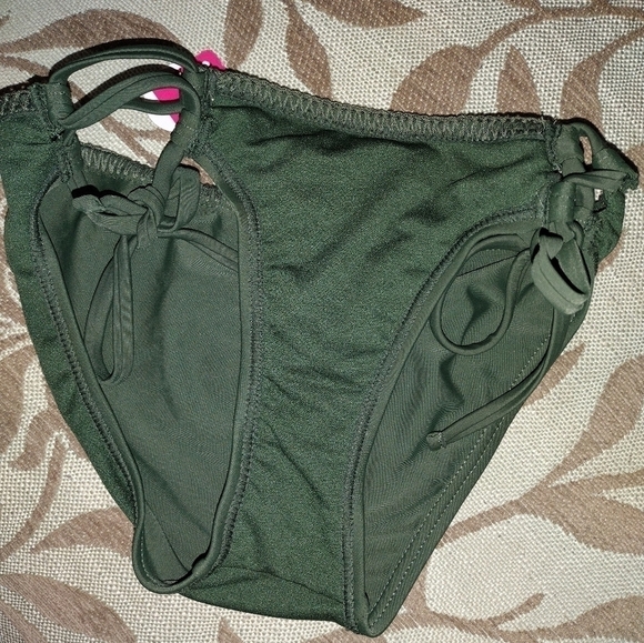 XHILARATION Olive Swimwear Bikini Bottom XS - Picture 3 of 3
